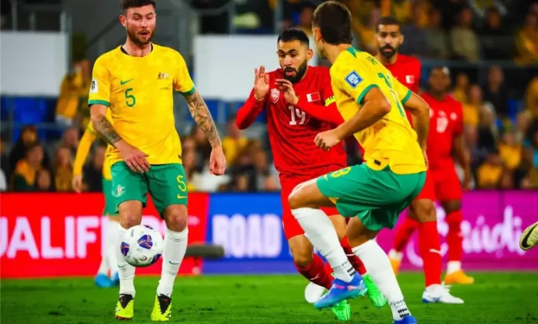 مواجهة بين منتخب البحرين وأستراليا ضمن تصفيات بطولة آسيا