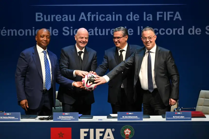 توقيع اتفاقية تأسيس مكتب للفيفا بالمغرب
