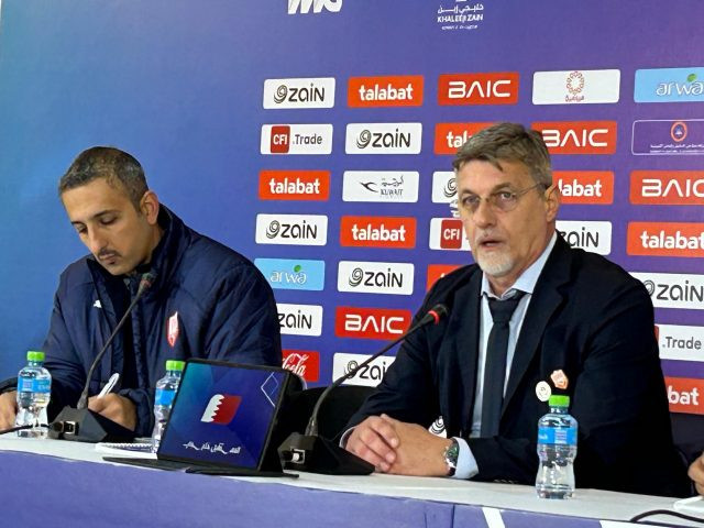 تعليق مدرب البحرين عقِب الفوز على المنتخب السعودي في خليجي 26