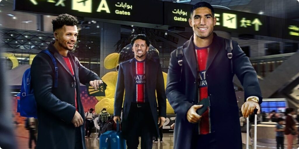 مؤتمر صحفي لباريس سان جير مان على متن القطرية