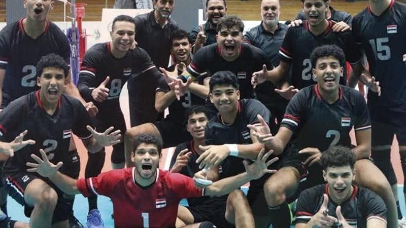 منتخب ناشئي الطائرة يواصل التألق ويتأهل إلى نهائي البطولة العربية بالأردن
