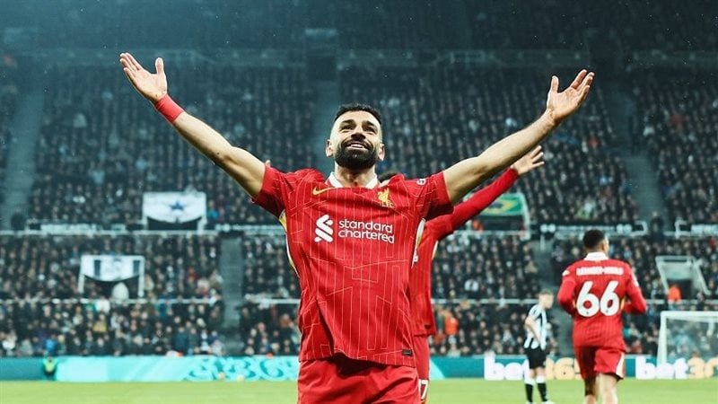 محمد صلاح يقود ليفربول للفوز على إيفرتون بهدفين مقابل هدف في ديربي الميرسيسايد
